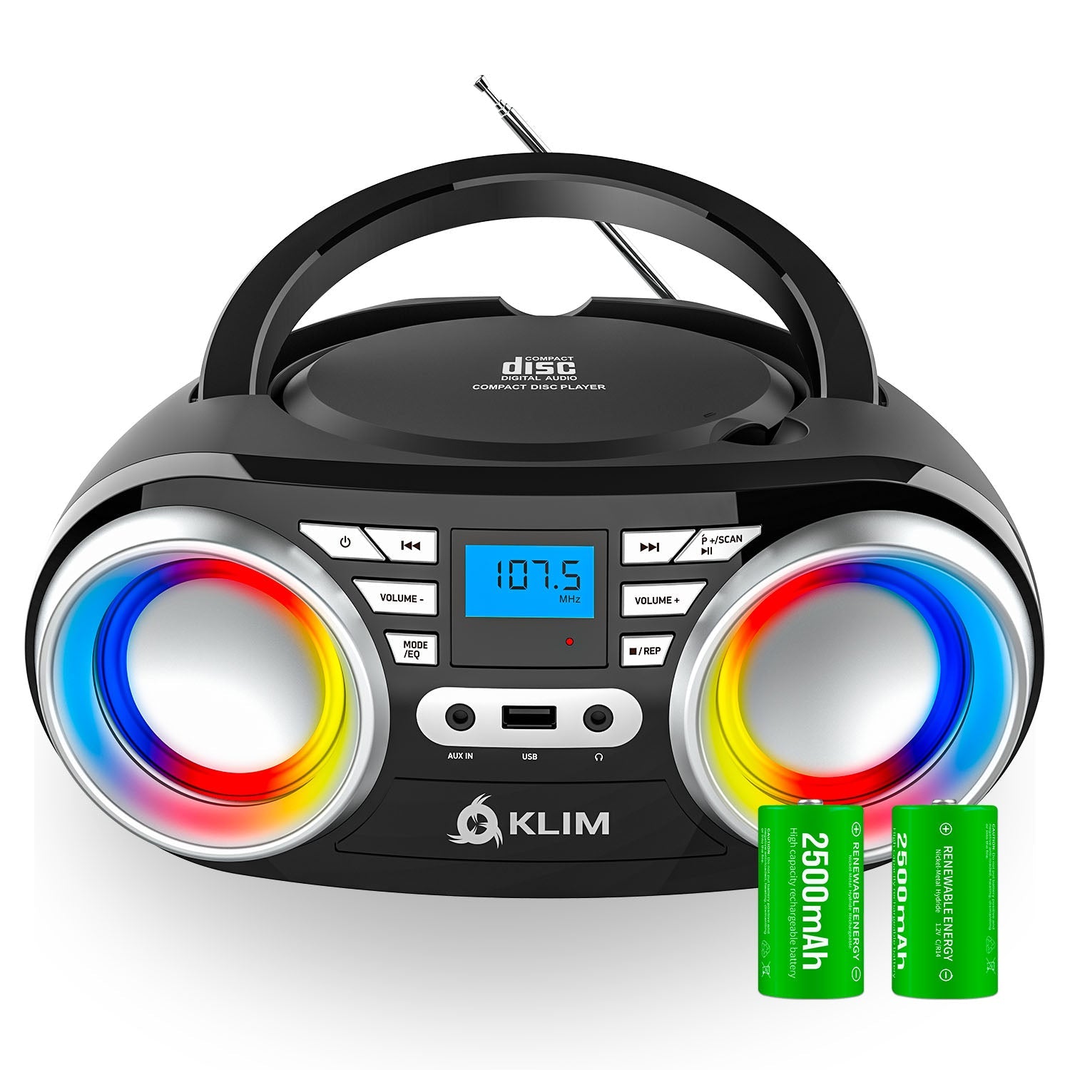 Boombox Beatfoxx CDB-1016U – Lecteur CD, Cassette, Radio FM/AM, Bluetooth, USB, Portable