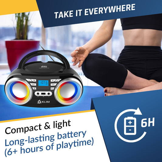 KLIM Boombox B3 Radio CD Player - KLIM Technologies