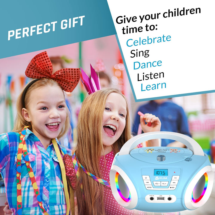 KLIM Candy Radio CD Player for Kids - KLIM Technologies