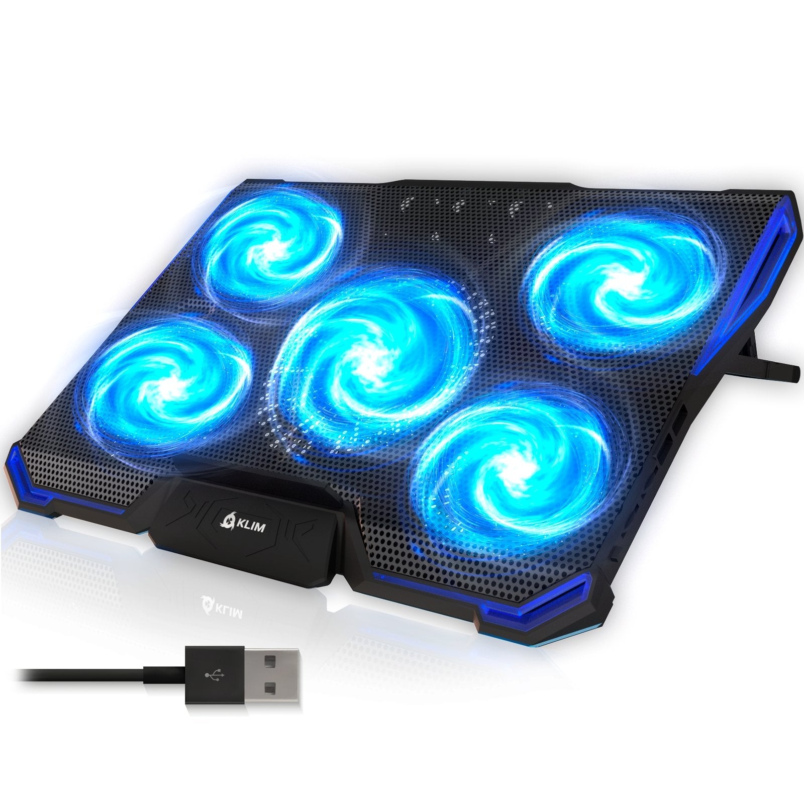 KLIM Tempest - Enfriador para laptop con ventilador de vacío, ventilador de  laptop para juegos con pantalla, detección de temperatura + modo