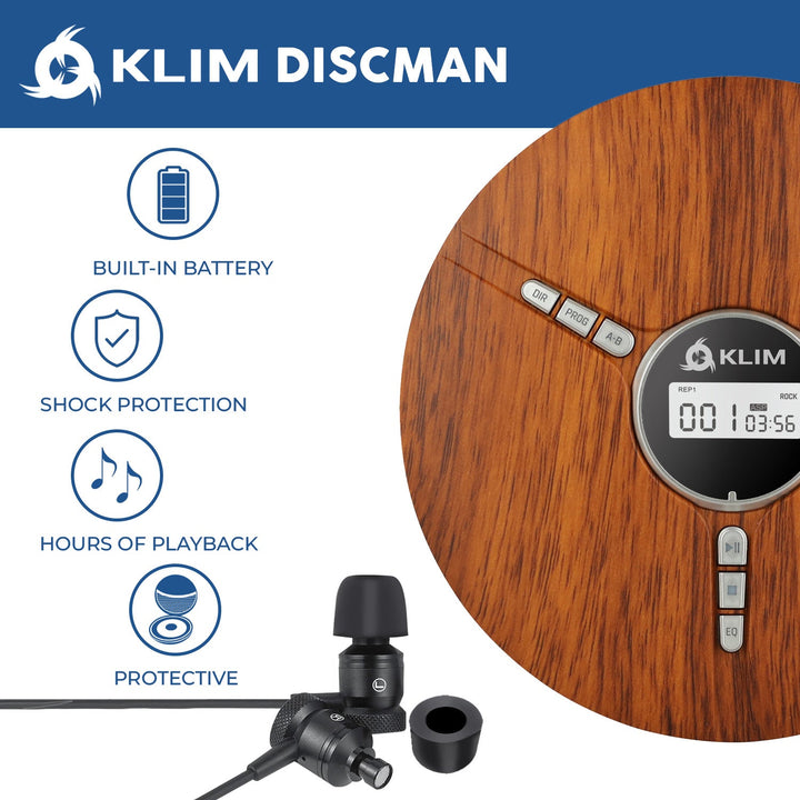 KLIM Discman Portable CD Player - KLIM Technologies