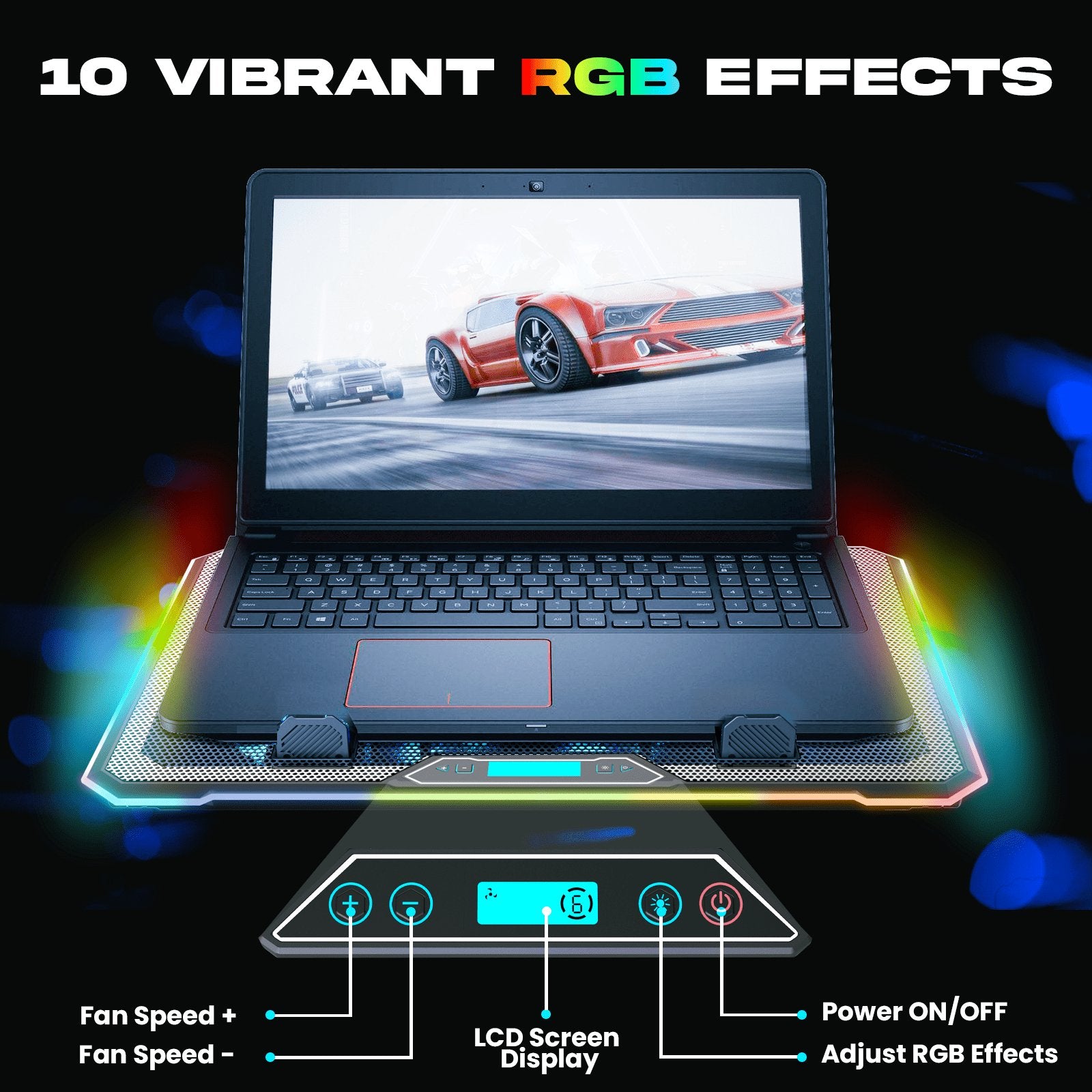 KLIM V14 Gaming Laptop Cooling Pad with 14 Fans – KLIM Technologies