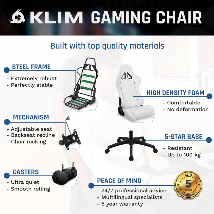 KLIM 1st Gaming Chair - KLIM Technologies