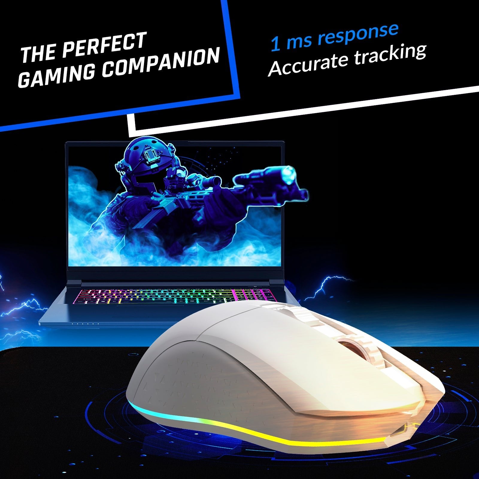 その他 m KLIM Blaze Wireless RGB Gaming Mouse | Up to 10000 DPI