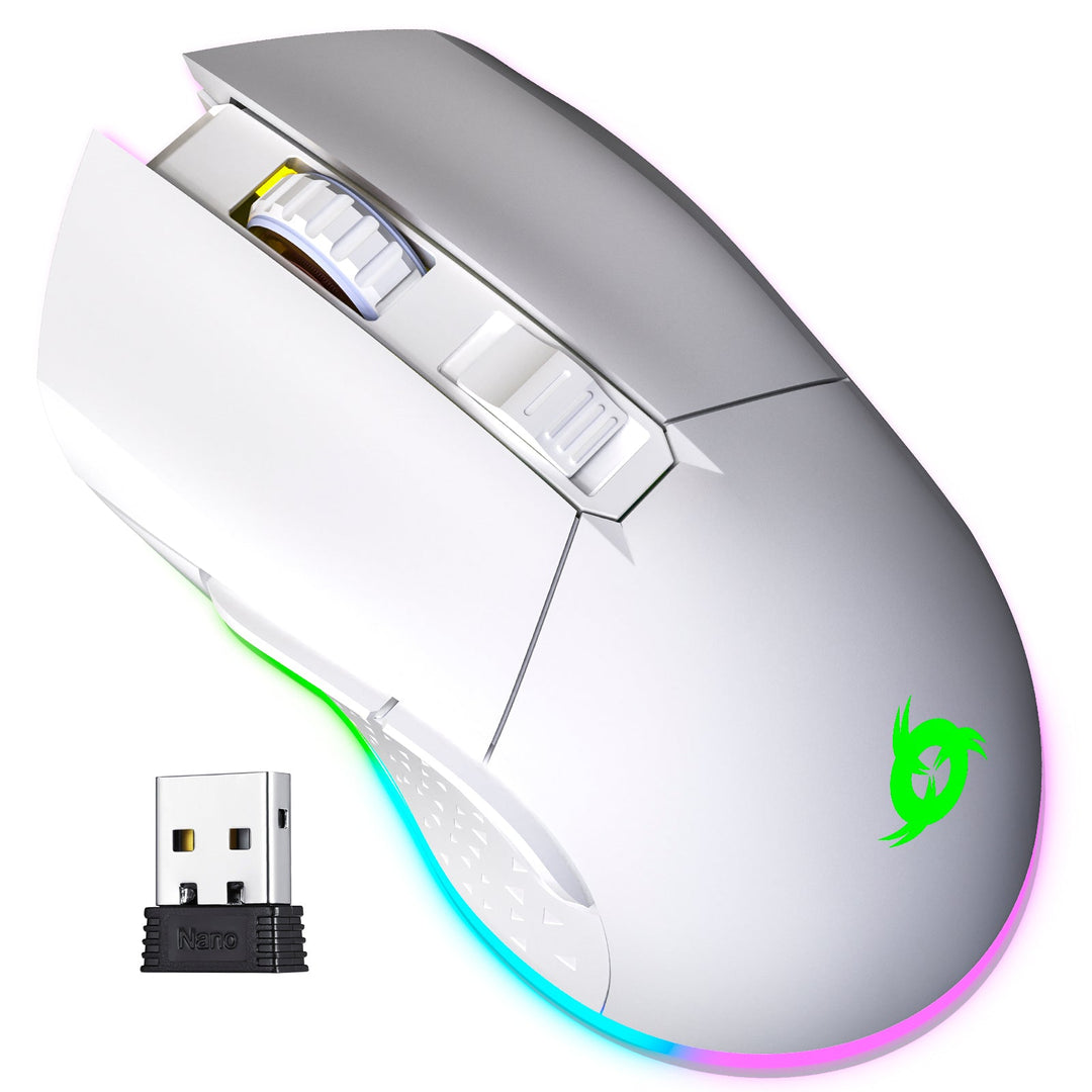 LED Souris sans fil rechargeable ordinateur RGB souris d