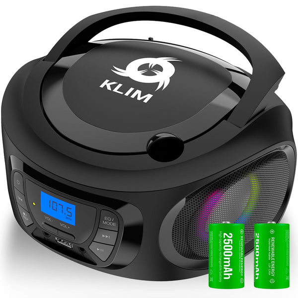 KLIM Discman Portable CD Player with Headphones – KLIM Technologies