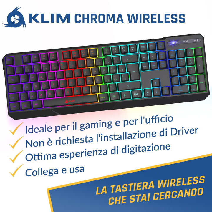 KLIM Chroma Wireless Gaming Keyboard - KLIM Technologies