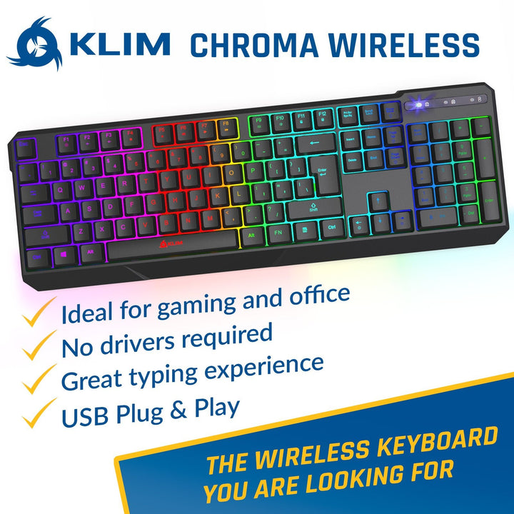 KLIM Chroma Wireless Gaming Keyboard - KLIM Technologies