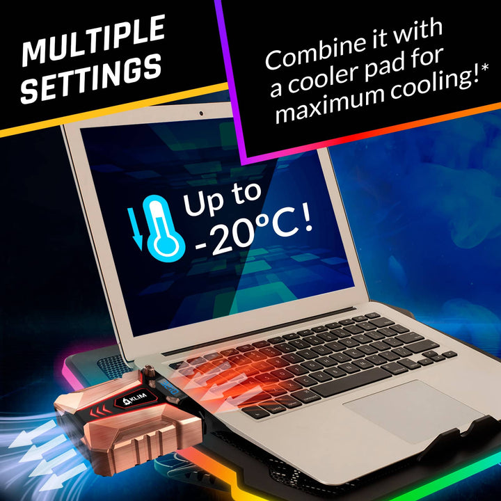 KLIM Cool + Vacuum Laptop Cooler - KLIM Technologies