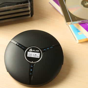 KLIM Discman Portable CD Player  Built-in Rechargeable Battery – KLIM  Technologies