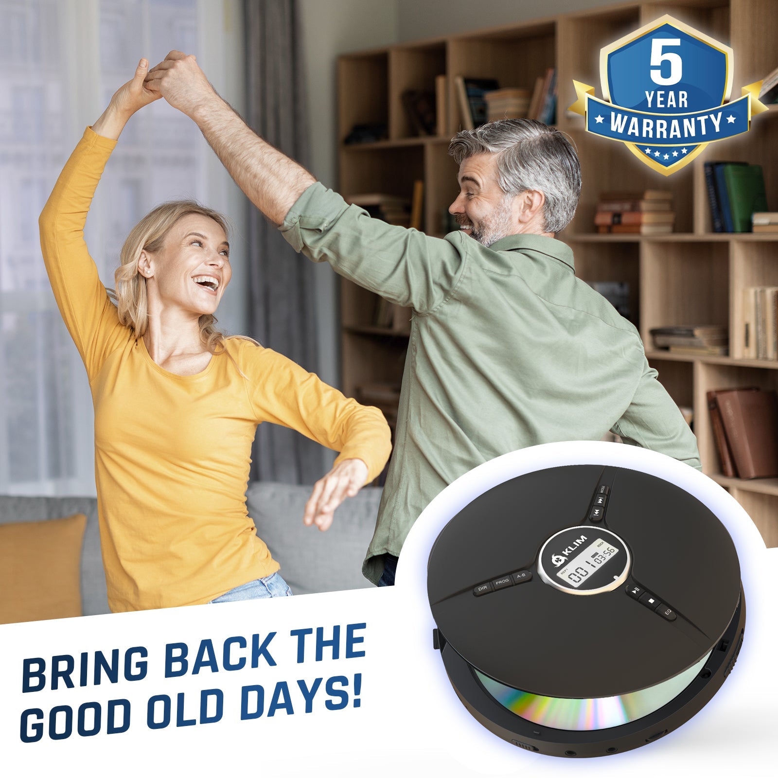 KLIM Discman Portable CD Player With Headphones KLIM Technologies klim-discman-portable-cd-player-with-headphones-klim-technologies