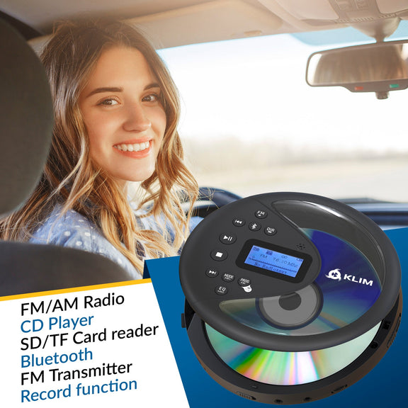 KLIM Discover Portable CD Player | SD Card Reader – KLIM Technologies