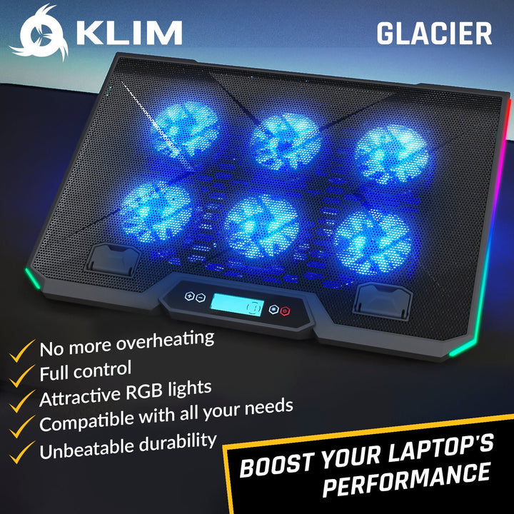 KLIM Glacier RGB Laptop Cooling Pad - KLIM Technologies