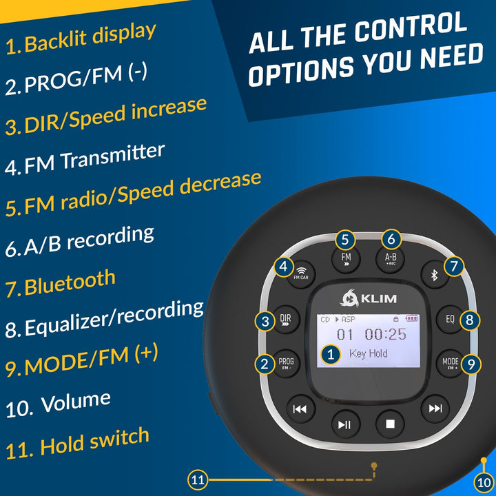 KLIM Journey Portable CD Player - KLIM Technologies
