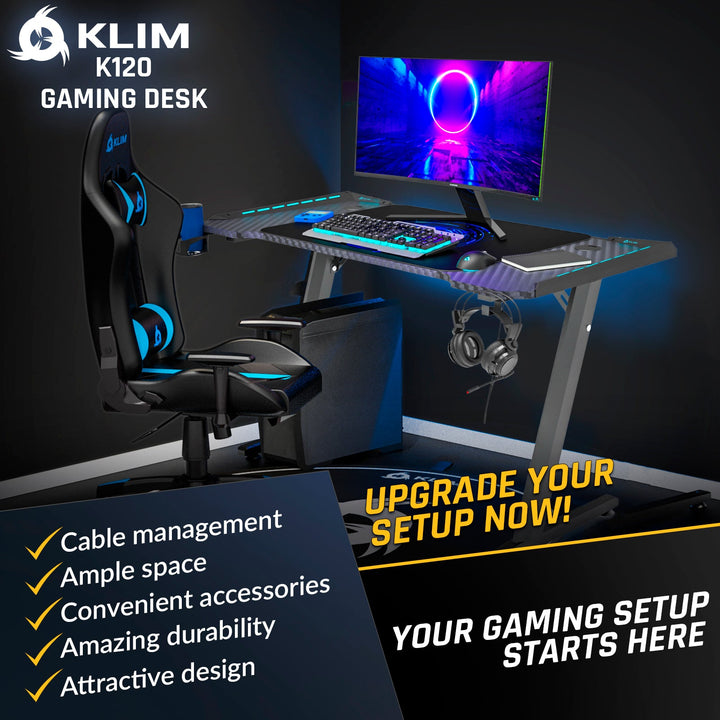 KLIM K120 / K140 / K160 Gaming Desk - KLIM Technologies