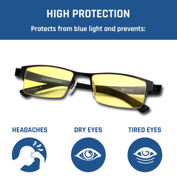 klasselærer rynker hovedpine KLIM Optics Anti Blue Light Glasses - Lightweight – KLIM Technologies