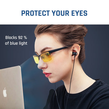 Klim Optics - Blue Light Blocking Glasses - Reduce Eye Strain and Fatigue - Blue