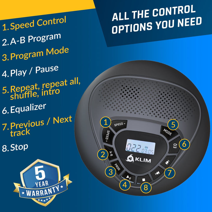 KLIM Speaker Portable CD Player With Speakers KLIM Technologies klim-speaker-portable-cd-player-with-speakers-klim-technologies