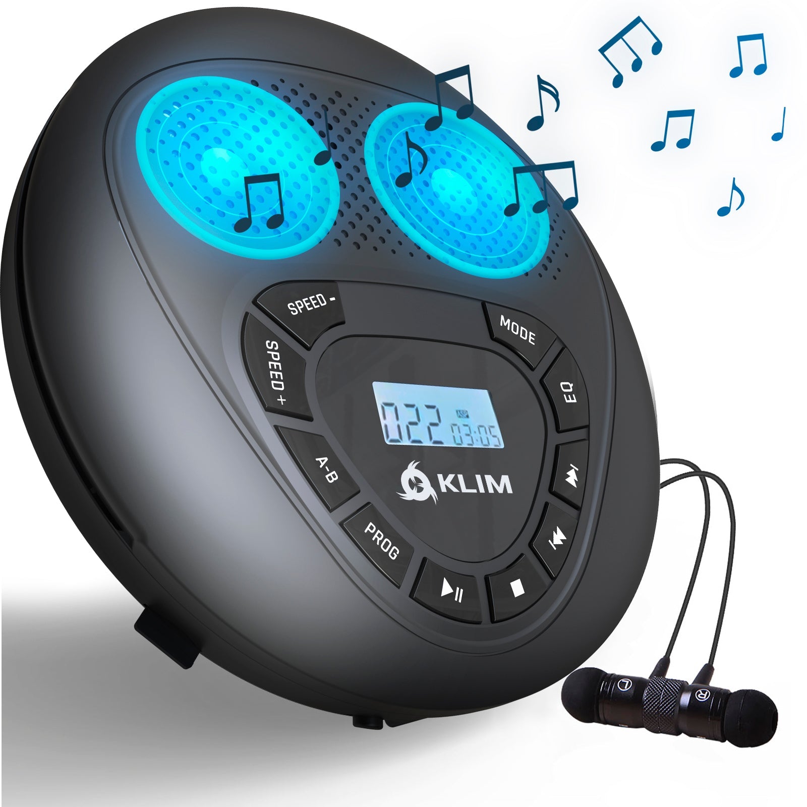 Personal Cd Player With Built In Speakers KLIM Speaker Portable CD Player with Speakers – KLIM Technologies