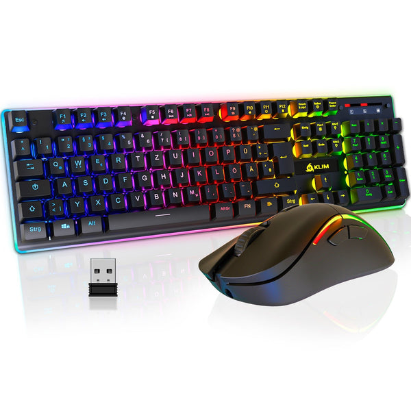 KLIM Thunder Wireless Gaming Keyboard and Mouse Combo - KLIM Technologies