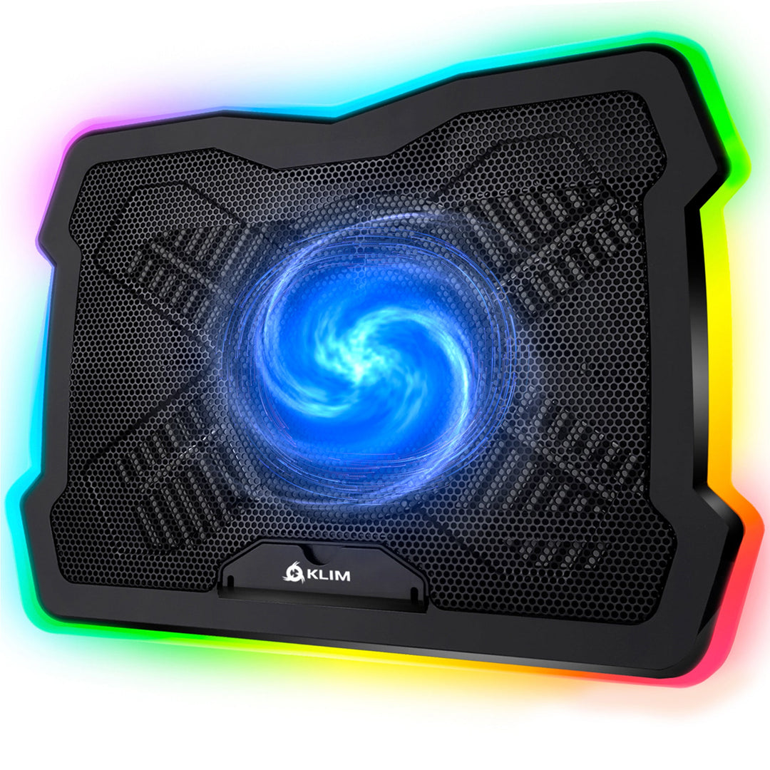 KLIM V15 - Almohadilla de refrigeración para laptop para juegos con 15 KLIM V15 - Almohadilla de refrigeración para laptop para juegos con 15